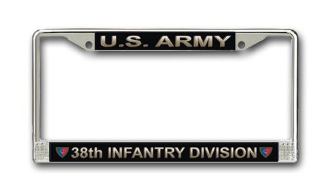 U.S. Army 38th Infantry Division License Plate Frame