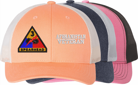 U.S. Army 3rd Armored Division Afghanistan Veteran Women's Split-Cap