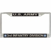 U.S. Army 3rd Infantry Division License Plate Frame