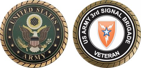 U.S. Army 3rd Signal Brigade Veteran Challenge Coin