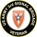 U.S. Army 3rd Signal Brigade Veteran Sticker Decal