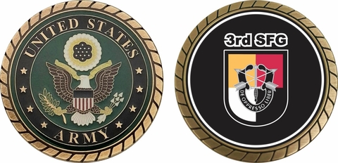 U.S. Army 3rd Special Forces Group Challenge Coin