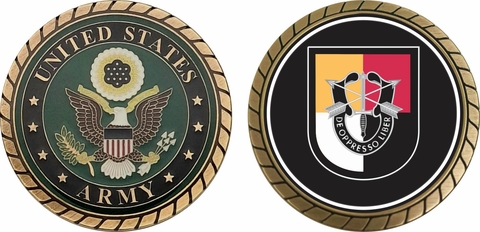 U.S. Army 3rd Special Forces Group Flash Challenge Coin