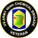U.S. Army 404th Chemical Brigade Veteran Sticker Decal