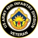 U.S. Army 40th Infantry Division Unit Crest Veteran Sticker Decal