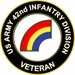 U.S. Army 42nd Infantry Division Veteran Sticker Decal