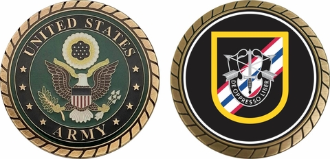 U.S. Army 46th Special Forces Company Flash Challenge Coin