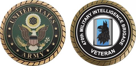 U.S. Army 470th Military Intelligence Brigade Veteran Challenge Coin
