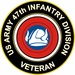 U.S. Army 47th Infantry Division Veteran Sticker Decal