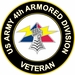 U.S. Army 4th Armored Division Unit Crest Veteran Sticker Decal