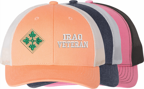 U.S. Army 4th Infantry Division Iraq Veteran Women's Split-Cap