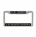 U.S. Army 4th Infantry Division License Plate Frame