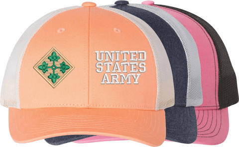 U.S. Army 4th Infantry Division United States Army Women's Split-Cap
