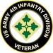 U.S. Army 4th Infantry Division Veteran Sticker Decal