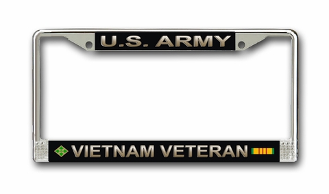 U.S. Army 4th Infantry Division Vietnam Veteran License Plate Frame