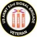 U.S. Army 53rd Signal Brigade Veteran Sticker Decal