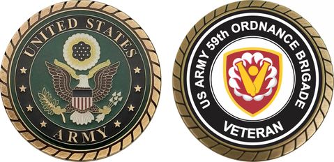 U.S. Army 59th Ordnance Brigade Veteran Challenge Coin