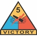 U.S. Army 5th Armored Division Patch Decal