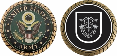 U.S. Army 5th Special Forces Group Group Challenge Coin