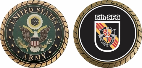 U.S. Army 5th Special Forces Group Vietnam Challenge Coin