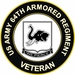 U.S. Army 64th Armored Regiment Brigade Veteran Sticker Decal