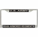 U.S. Army 64th Armored Regiment License Plate Frame