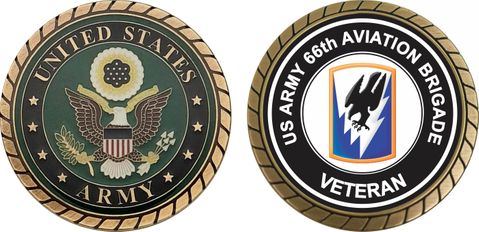 U.S. Army 66th Aviation Brigade Veteran Challenge Coin