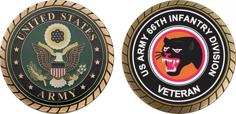 U.S. Army 66th Infantry Division Veteran Challenge Coin