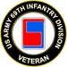 U.S. Army 69th Infantry Division Veteran Sticker Decal