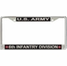 U.S. Army 6th Infantry Division License Plate Frame