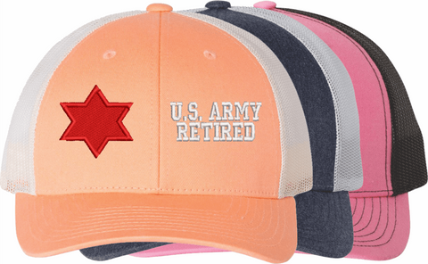 U.S. Army 6th Infantry Division Retired Women's Split-Cap