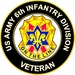 U.S. Army 6th Infantry Division Unit Crest Veteran Sticker Decal