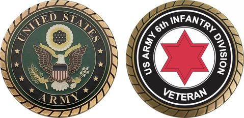 U.S. Army 6th Infantry Division Veteran Challenge Coin