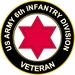 U.S. Army 6th Infantry Division Veteran Sticker Decal