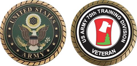 U.S. Army 70th Training Division Veteran Challenge Coin