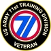 U.S. Army 71st Training Division Veteran Sticker Decal