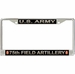U.S. Army 75th Field Artillery Brigade License Plate Frame