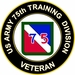 U.S. Army 75th Infantry Division Veteran Sticker Decal