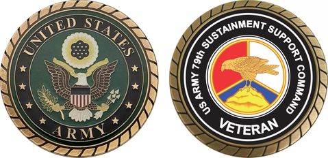 U.S. Army 79th Sustainment Support Command Veteran Challenge Coin