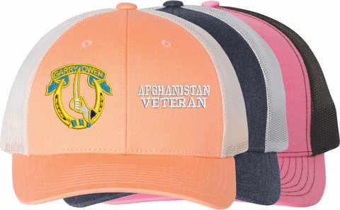 U.S. Army 7th Cavalry Regiment Afghanistan Veteran Women's Split-Cap