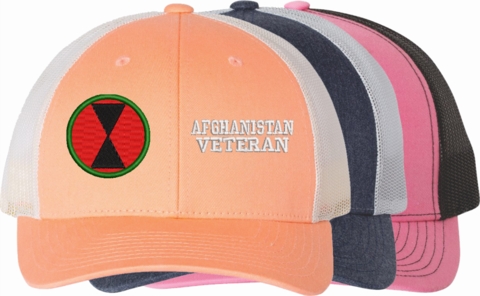 U.S. Army 7th Infantry Division Afghanistan Veteran Women's Split-Cap