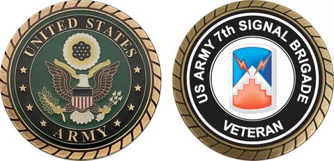 U.S. Army 7th Signal Brigade Veteran Challenge Coin