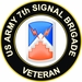 U.S. Army 7th Signal Brigade Veteran Sticker Decal