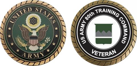 U.S. Army 80th Training Command Veteran Challenge Coin