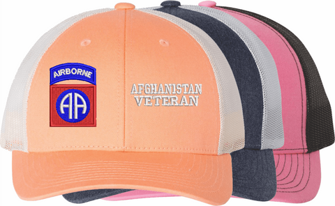 U.S. Army 82nd Airborne Division Afghanistan Veteran Women's Split-Cap
