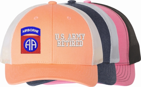 U.S. Army 82nd Airborne Division Retired Women's Split-Cap