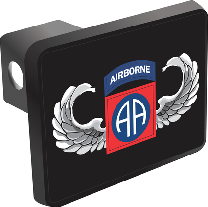 U.S. Army 82nd Airborne with Jump Wings Hitch Cover