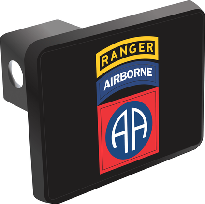U.S. Army 82nd Airborne with Ranger Tab Hitch Cover