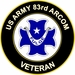 U.S. Army 83rd ARCOM Ohio Unit Crest Veteran Sticker Decal