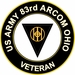 U.S. Army 83rd ARCOM Ohio Veteran Sticker Decal